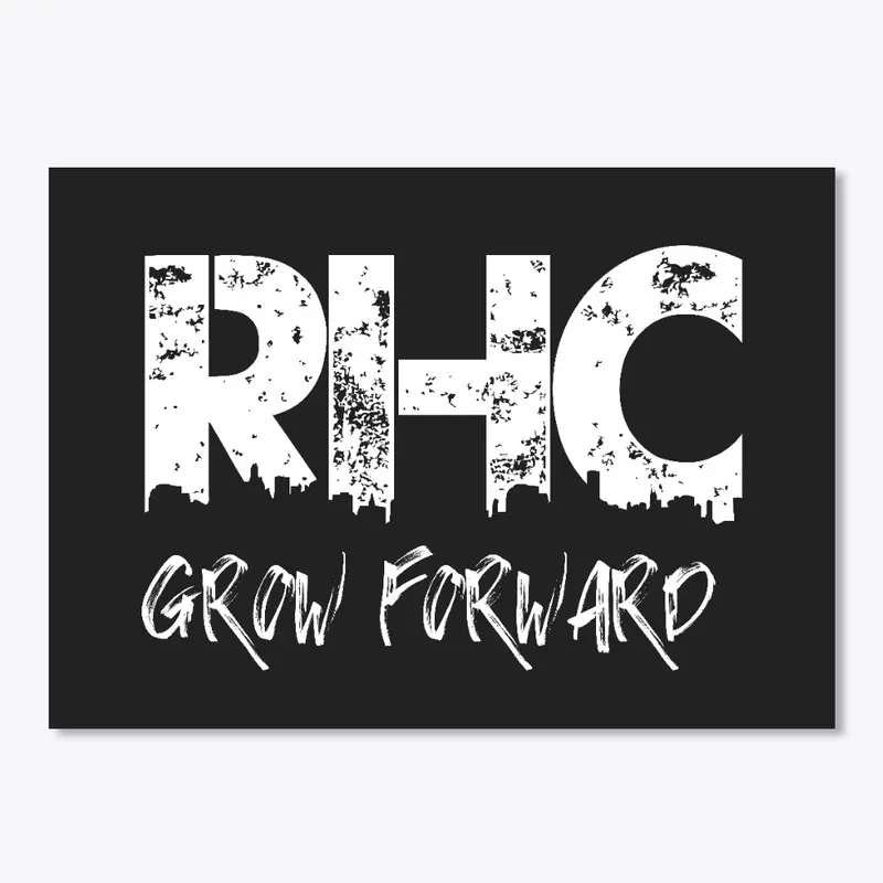 RHC Grow Forward Sticker Black